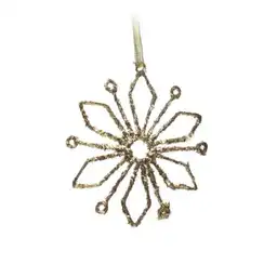 Miro Ornamento Copo de Nieve Gold 15 cm