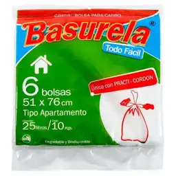 Basurela Bolsas Tipo Apartamento 6 Unidades