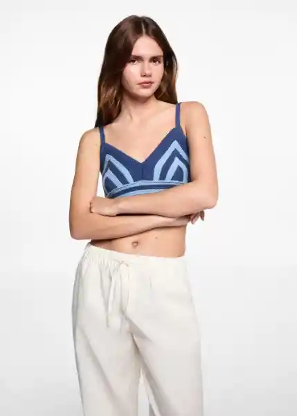 Pantalón Comfy Off-White Talla 23 Teen Niña Mango