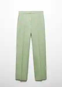 Pantalón Paulica-w Verde Pastel Talla S Mujer Mango
