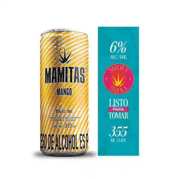 Mamitas Aperitivo Coctel Sabor Mango