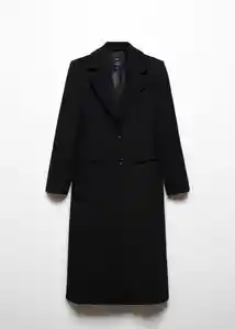Abrigo Linda Negro Talla L Mujer Mango