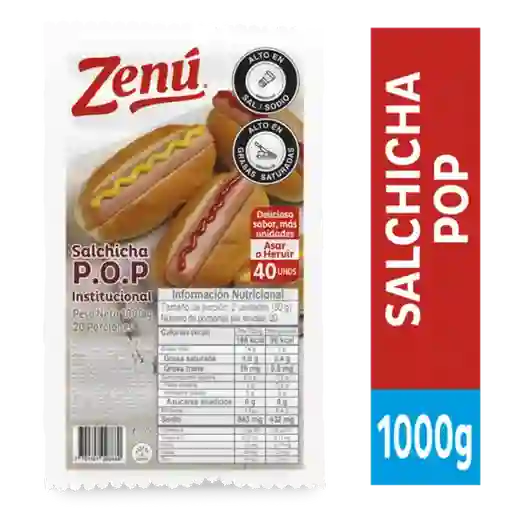 Zenú Salchicha Pop Institucional