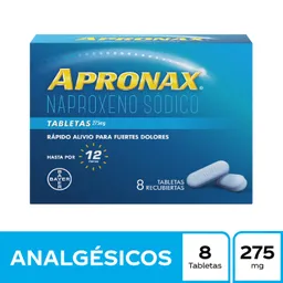 Apronax 275 mg Naproxeno Sódico Caja x 8 tab
