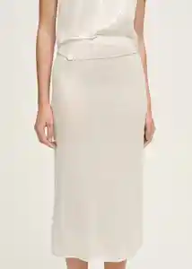 Falda Bonaga Vainilla Talla S Mujer Mango