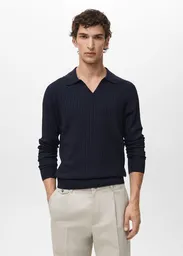 Camiseta Polo Taurus Navy Talla S Hombre Mango