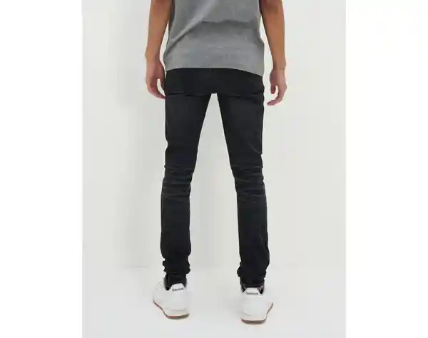 Jean Super Skinny Hombre Negro Talla 34 x 30 American Eagle