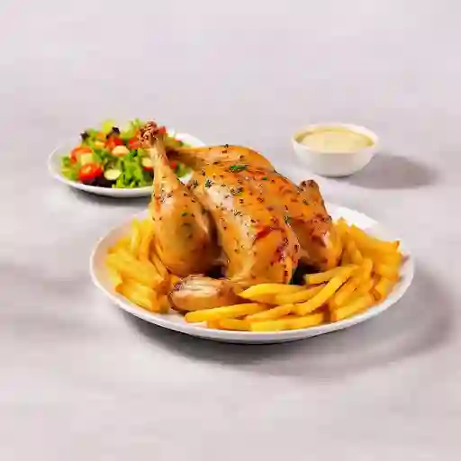 Pollo Entero Para Cuatro Personas
