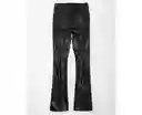 Pantalón Regular Bota Ancha Mujer Negra Talla 10 American Eagle