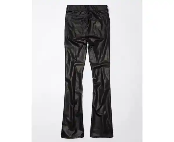 Pantalón Regular Bota Ancha Mujer Negra Talla 10 American Eagle