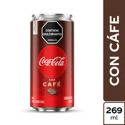 Bebida gaseosa Coca Cola Sabor Café 269ml