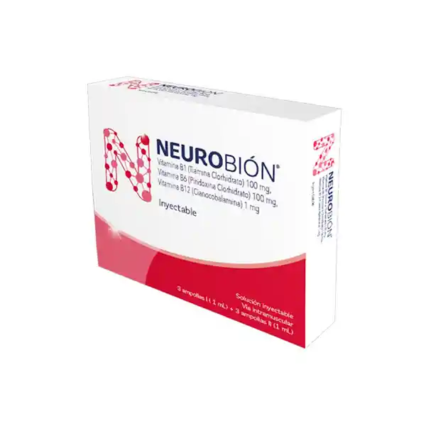 Neurobión Doble Ampollas 1mg (3 ampollas I + 3 ampollas II)