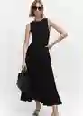 Vestido Caldera-A Negro Talla S Mujer Mango