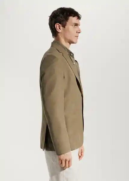 Blazer Americana Murano Khaki Talla 46 Hombre Mango