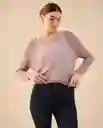 Suéter Tejido Morado Lila Medio Talla S 462G204 Esprit