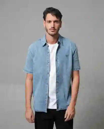 Camisa Hombre Azul Talla S 113G006_AZU144306 Rifle