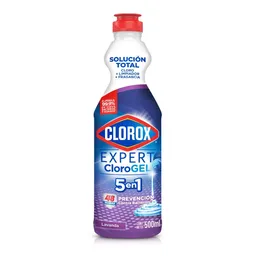 Blanqueador en Gel 5 en 1 Clorox Lavanda Botella 500 mL