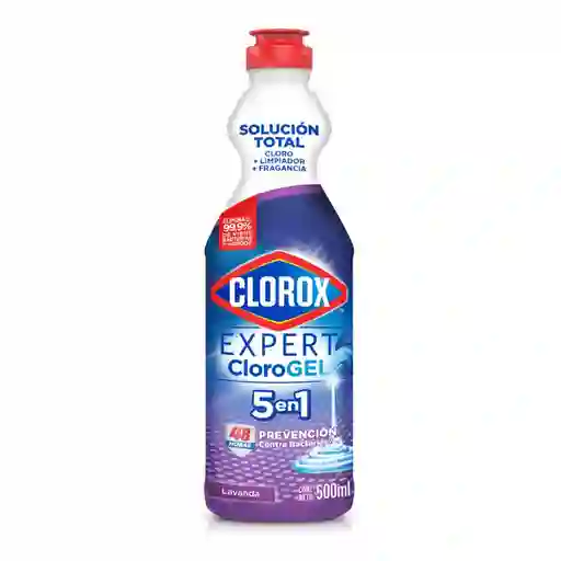 Blanqueador en Gel 5 en 1 Clorox Lavanda Botella 500 mL