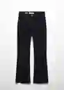 Pantalón Jean Sienna Tejano Negro Talla 42 Mujer Mango