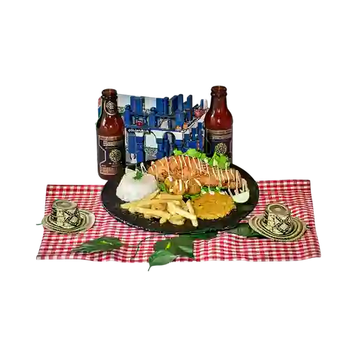 Salmón al ajillo