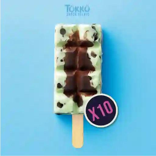 Pack x 10 paletas menta y chocolate