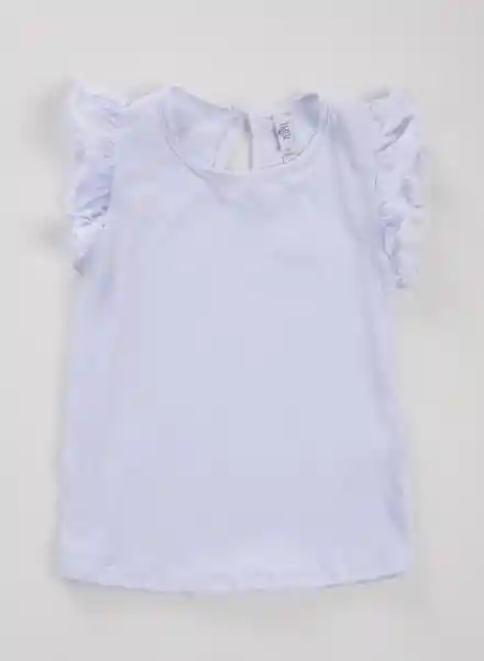 Blusa Manga Corta 6/9 Meses Blanco Ref: 69008 People