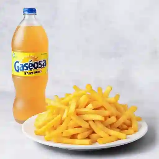 Combo de Gaseosa 15 y Papa Doble