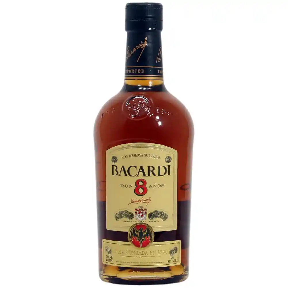 Bacardi Ron Reserva 8 Años 750 mL