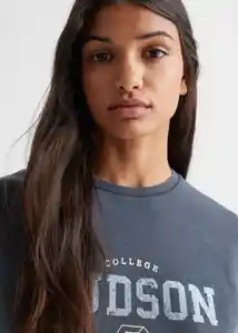 Camiseta Hudson Navy Talla 20 Teen Niñas Mango