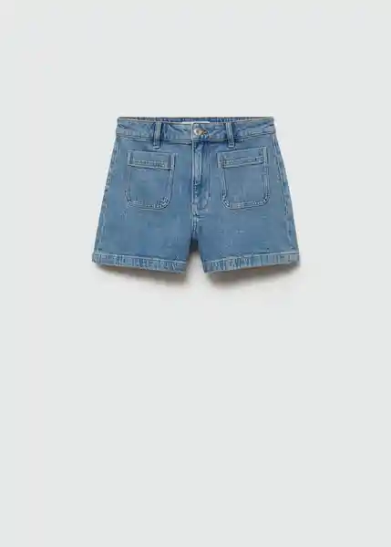 Short Clea Tejano Medio Talla 38 Mujer Mango