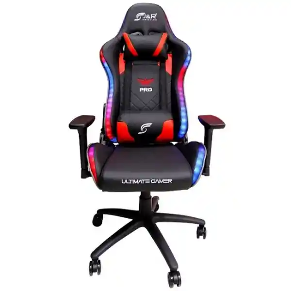 Silla Gamer Bordes Con Iluminación Rgb Plus