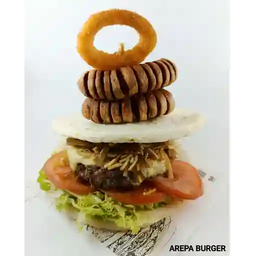 Arepa burger