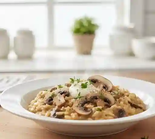 Risotto Con Champiñones