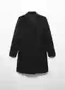 Abrigo Dali Negro Talla L Mujer Mango