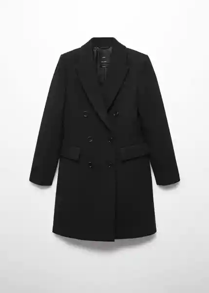Abrigo Dali Negro Talla L Mujer Mango