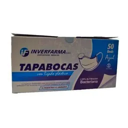 Inverfarma Tapabocas Plástico Azul