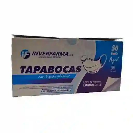 Inverfarma Tapabocas Plástico Azul