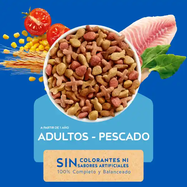 Cat Chow Alimento Gato Adulto Pescado Forti Defense