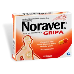 Noraver Gripa (200 mg/ 10 mg/ 3.33 mg)