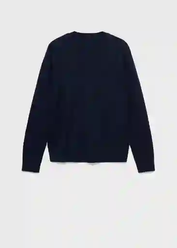 Jersey Serrano Navy Talla M Mujer Mango