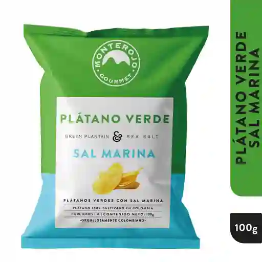 Monte Rojo Platanos Verdes Sal Marina 100gr