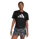 Adidas Camiseta Run It Bl Tee Correr Mujer Negro Talla S