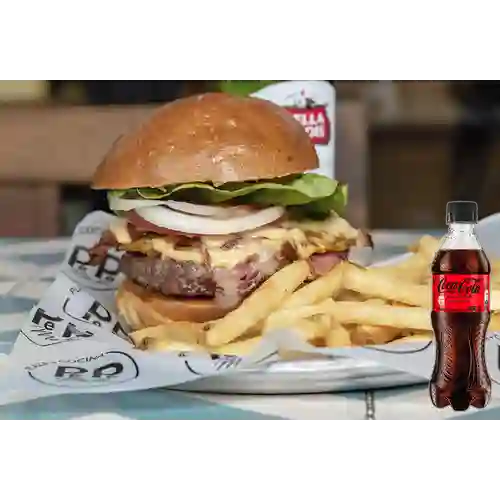 Combo Hamburguesa Mabu House +Cocacola S/az 400ml
