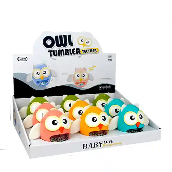 Faroplay Juguete Owl Tumbler Buho Sonajero Vaso