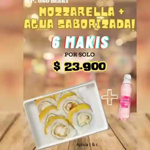 Mozzarella X6+ Agua Saborizada