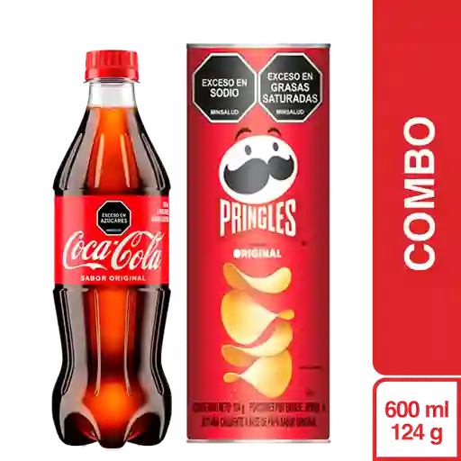 Combo Coca-Cola Original + Pringles Original 