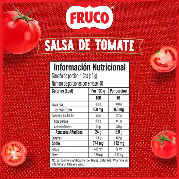 Salsa de Tomate Fruco Doypack 600 g