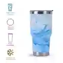 Vaso de Acero Tie Dye Azul Miniso