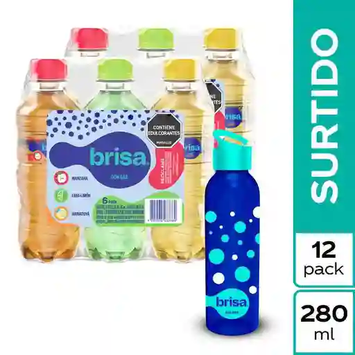 Combo Agua Brisa Saborizada Surtida + Gratis Termo Brisa