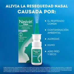 Nasivin Aqua Spray Nasal (0.65 g / 1 g / 100 ml)